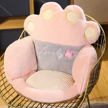 Възглавницата на седалката във формата на котешки лапи, мързелив диван, топла възглавница за домашен офис стол, подарък за рожден Ден за деца, възрастни, подарък за момичета Изображение 2