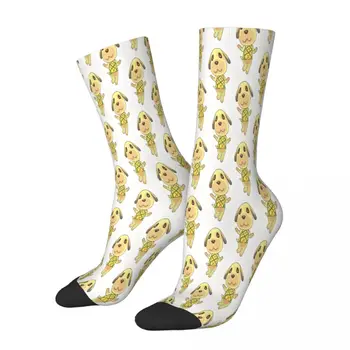 Голди Мем Игра Animal Crossing Мъжки Чорапи Дамски Чорапи от полиестер Адаптивни Забавни Изображение 2