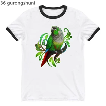 Гореща разпродажба 2022, Модни дамски тениска с изображение на северна америка диви птици, тениска с домашен любимец принтом, лятна тениска harajuku на 90-те години, тениски, потници Изображение 2
