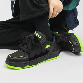 Градинска обувки за скейтборд в стил хип-хоп, мъжки ежедневни обувки 2023, мъжки спортни обувки за разходка, улични обувки, мъжки обувки подметка Изображение 2