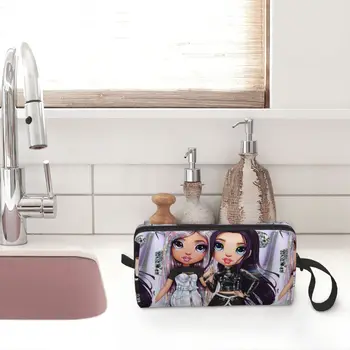 Дамски косметичка Rainbow High Ainsley & Ейвъри, козметични чанти за грим, чанта за ежедневно тоалетни принадлежности, чанта-органайзер за съхранение Изображение 2