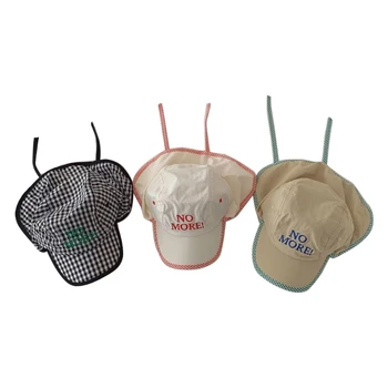 Детска градинска солнцезащитная шапка, бейзболна шапка, със защита от ултравиолетови лъчи, детска гъвкава шапка лятна шапка, директна доставка