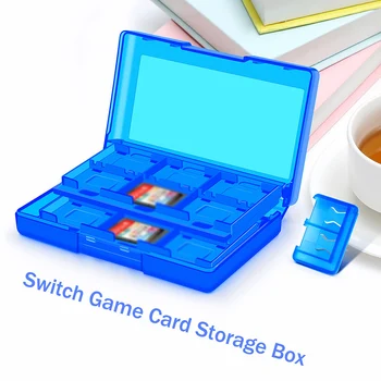 Държач за игрални карти, калъф за Nintend Switch и lite, 24 слота за касети, кутия за съхранение слот карти за памет карти Изображение 2