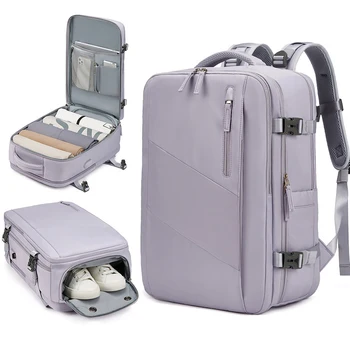 Жена раница за пътуване, 16-инчов лаптоп, компютърни раници с USB конектор, чанта за багаж за бизнес пътувания, лека Суха влажна чанта през рамо XM131
