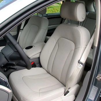 За Audi Q7 4L 2006 2007 2008 2009 2010 2011 2012 2013 2014 2015 Калъфи за автомобилни седалки от кожа напа на поръчка, комплект защитни аксесоари