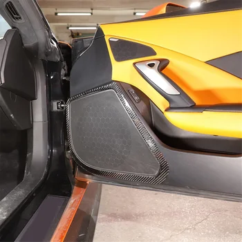 За Corvette C7 2014-2019 Мека подплата динамиката на страничната врата на колата е от въглеродни влакна, рамка, на финала, стикер, аксесоари