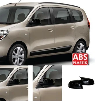 За Dacia Lodgy 2012-2021 2 бр. Висококачествен ABS Пластмаса В стил прилеп Огледално Седалките на Капака на Огледалото за Обратно виждане Пиано Черен