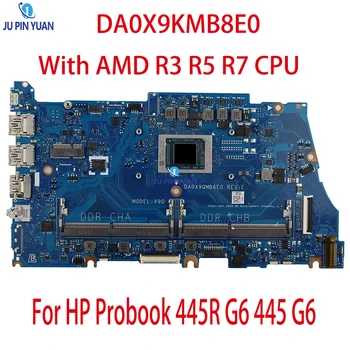 За HP Probook 445R G6 445 G6 дънна Платка на Лаптоп DA0X9KMB8E0 С процесор на AMD R3-2200/2300 R5-2500/3500 ах италиански хляб! r7-3700 DDR4