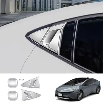 За Prius 60 Серия 2023 2024 Abs Черно Покритие Аксесоари От Въглеродни Влакна Врата Дръжка На Задната Рама На Купата Exter F0u7