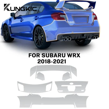 за Subaru WRX 2018 2019 2020 2021 Автомобили невидим Прозрачен филм за тяло от TPU, Врати, Етикет в предната Броня, Аксесоари за багажника Изображение 2