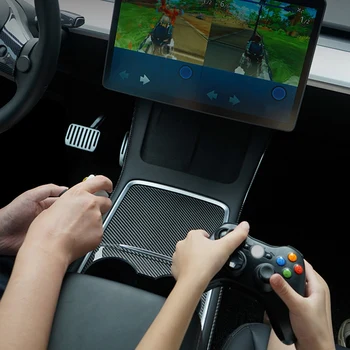 За Tesla, Модел 3 Y X S Безжична игра геймпад джойстик дръжка автомобилен компютър, TV Универсален 3 В едно с вибрация