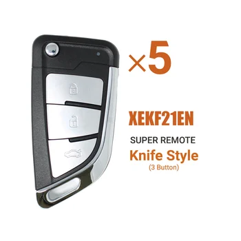 За Xhorse XEKF21EN Универсален Супер Ключодържател 3 Бутони В Стила на Ножа, Вграден Суперчип за Инструмент VVDI Key Tool 5 бр./лот Изображение 2