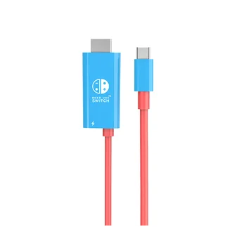 За Суич Кабел-Адаптер Type C към HDMI-Съвместим Кабел за Монтиране на Зарядно Устройство, Прекъсвач C USB Хъб за Аксесоари за Nintendo Switch Изображение 2