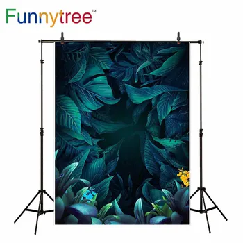Забавен фон от дърво за фото студио листа от тропически реколта вълшебна картина професионален фон за фотосесия в фотобудке