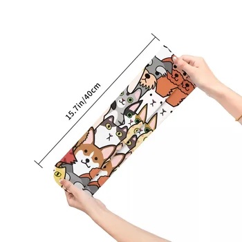 Забавни сладки doodle с мордочками кучета и котки Дамски чорапи 2023 Женски Цветен фон Спортен чорап Изображение 2