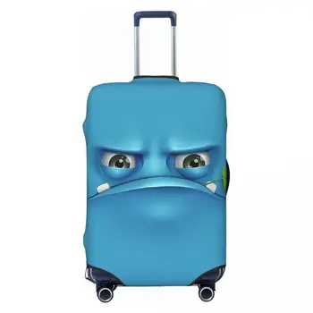 Забавно е израз на капака на куфара Анимирани Лице За пътуване Практически защита за пътуване Аксесоари за багаж Почивка Изображение 2