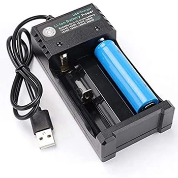 Зарядно устройство, USB 3,7 В 18650, преносима акумулаторна литиево-йонна батерия, независима зареждането по USB За 14500 16340 26650, зарядно устройство за батерията Изображение 2