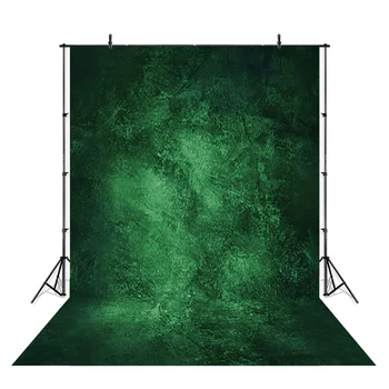 Зелен фон в Плътен цвят Трева Смарагд цвят Декор Фотограф Женски портрет на Фон на Снимка за възрастни фотографско студио от полиестер Изображение 2
