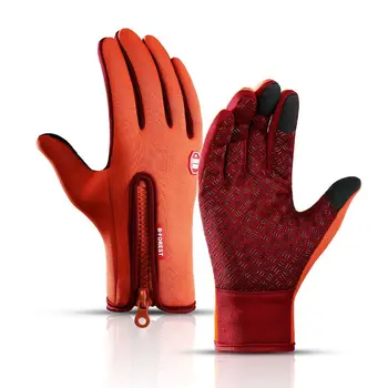Зимни ръкавици за спорт на открито, топли ръкавици за фитнес в салона със сензорен екран, Ръкавици с пълни пръсти За мъже И жени, Възли Магически Ръкавици Изображение 2