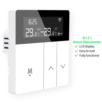 Интелигентен контролер за подгряване на пода, Wifi Терморегулятор за топъл пол, колектор температура топло пол 16A, ниска консумация