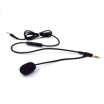 Кабел слот за слушалки 3,5 мм удължител за кабел на слушалки с микрофон с дължина 1,2 м Изображение 2