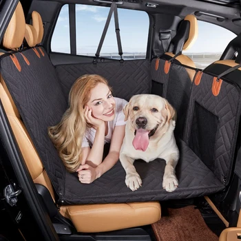 Калъф за столче за кола за кучета, водоустойчив переноска за домашни любимци, Хамак, предпазна подложка за задната седалка на колата, переноска за кучета, защитен мат