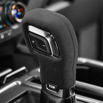 Капачка Дръжка на скоростния ABS-велур LHD RHD за Ford F150 13-то поколение F-150 2015 2016 2017 18 19 2020 Аксесоари за интериора Raptor Изображение 2