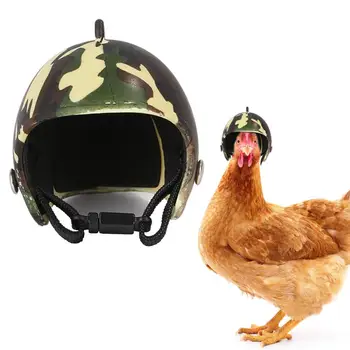 Каска за Домашни Любимци Забавен Защитен Пилешка Каска Hen Hard Bird Hat Прическа за Мотоциклети Реквизит за Снимки Предпазва Аксесоари За Домашни Любимци