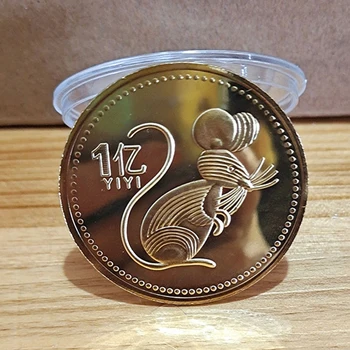Китайски са подбрани Златна монета 12 Зодиакални знаци за богатство, Фън шуй, Тигър, дракон, Змия, Възпоменателни монети с животни, Коледен сувенир Изображение 2