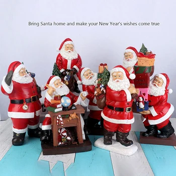 Коледна украса Дядо Коледа Ярки индивидуални коледни изделия за офис Изображение 2