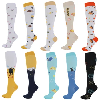 Компресия чорапи за Мъжете и Жените на 20-30 мм hg.календар. за да се грижи за болните по време на спортни полети при Отоци, Подошвенном фасците, Разтягане на ставните връзки, от 20-30 мм hg. супена