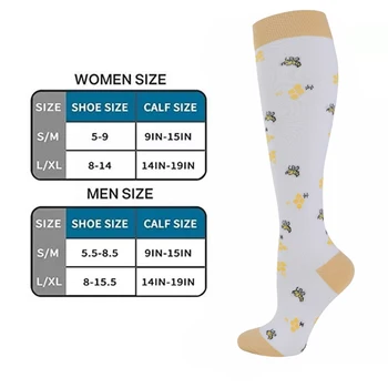 Компресия чорапи за Мъжете и Жените на 20-30 мм hg.календар. за да се грижи за болните по време на спортни полети при Отоци, Подошвенном фасците, Разтягане на ставните връзки, от 20-30 мм hg. супена Изображение 2