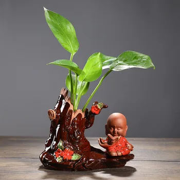 Креативна глазурованная керамика Настолна ваза за кацане на вода за Чай 