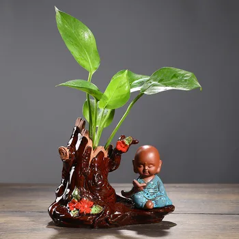 Креативна глазурованная керамика Настолна ваза за кацане на вода за Чай 
