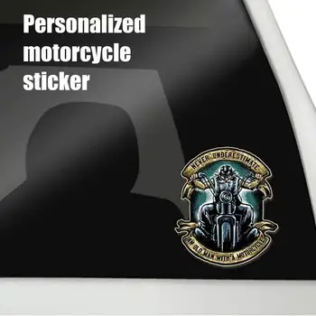 Креативни стикери за мотоциклетни каски Никога не подценявайте старец със стикер във формата на мотоциклет, за мотоциклети Изображение 2