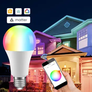 Крушки Smart Focus E27, RGB лампа, бели led прожектори, ИНФРАЧЕРВЕН контрол за дома Изображение 2