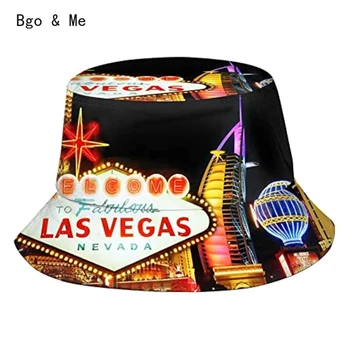 Лас Вегасская панама, Модни упаковываемая солнцезащитная шапка за пътуване на открито, Рибарска шапка, шапка за мъже, жени, юноши