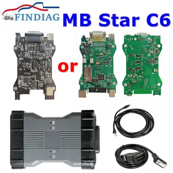 Лиценз за обновяване на оборудването 2023 г. Подкрепа DOIP MB Star C6 Гуми CAN със софтуер SSD Мултиплексор Wi-Fi Инструмент за диагностика VCI SD Connect