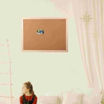 Малка corkboard дъска Корк табла за Стенен монтаж творчески бюлетин Декоративни стени Напомняне Съобщение Изображение 2