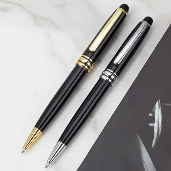 Маркова писалка за реклама от черен метал, с блажна ротационен принцип с надпис 30ШТ за корпоративна конференция, луксозен подарък за хотел