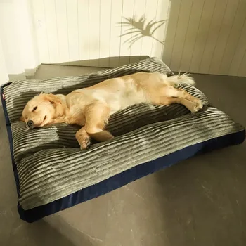 Мат-легло за куче от среден размер, подложка за спане, топла възглавница за спалня, легла за кучета, разтегателен диван за домашни любимци, къщичка за домашни любимци