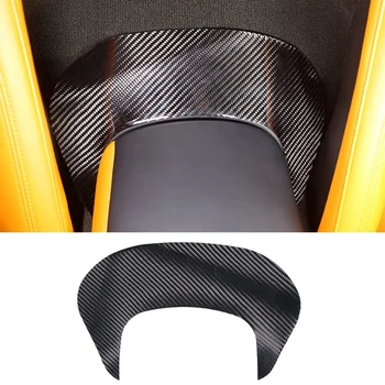 Мека капак подлакътник панел от карбон на Капака на панела централния подлакътник за управление Капак на гърба на Аксесоари за Corvette C7 2014-2019