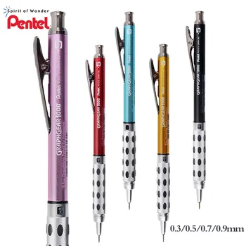 Механичен молив Pentel Ограничена серия PG1015 С нисък център на тежестта, Прибиращ се връх дръжка, метален прът 0,5 мм, молив за рисуване на скици.