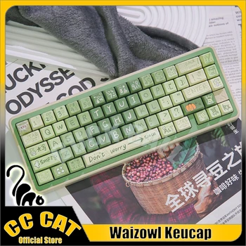 Механична Клавиатура Waizowl Keycap Клавиатура Игри Keycaps Ретро Keycaps 140 Клавиши PBT Keycaps MOA Клавиатура Аксесоари Подаръци