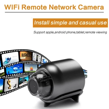 Мини камера Wifi Безжична камера Видео за нощно виждане за Наблюдение с откриването на движенията HD 1080P сигурност Монитор Изображение 2