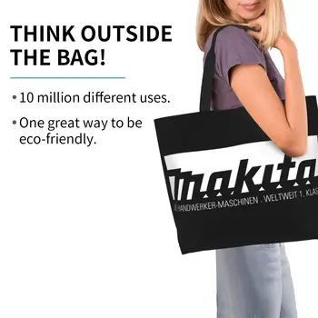 Мода Makitas Shopping Tote Bag Множество Холщовая пазарска Чанта През рамо Изображение 2