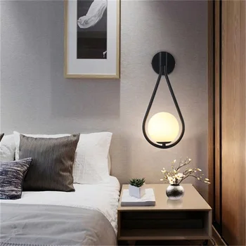 Модерен стенен лампа TEMOU Nordic Simple Sconce LED Light Декоративни осветителни тела за дома Изображение 2