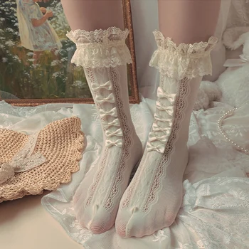 Модни Дантелени Чорапи В стил Лолита 