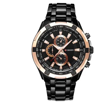 Модни ежедневните бизнес мъжки часовник Big Ddial Кварцови и механични часовници с водоустойчив, стоманена каишка relogio masculino steeldive