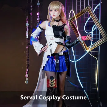 Модни униформи Serval, cosplay-костюм, играта Honkai Star Rail, рокля за cosplay, аниме, Дамски дрехи, за ролеви игри, Размери S-XL, Новост 2024 г. Изображение 2